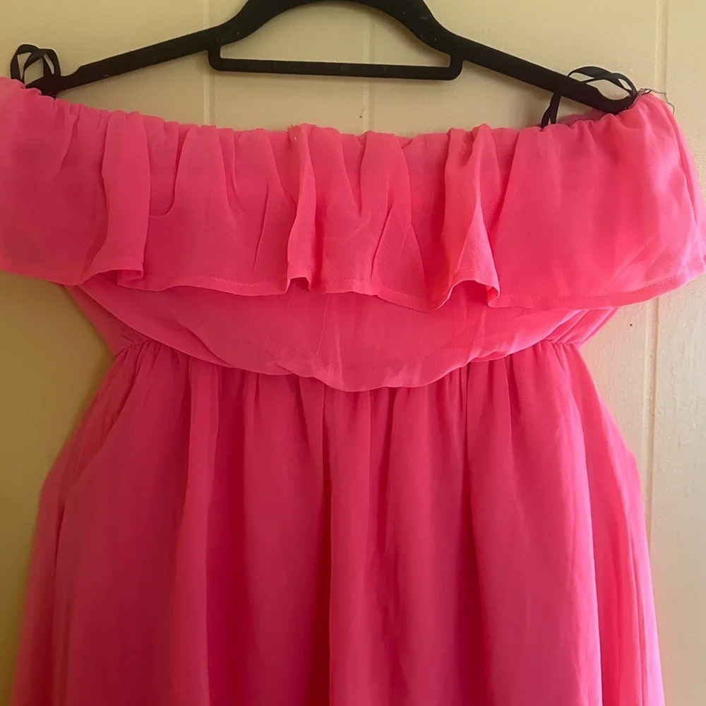 Elegant Pink Ruffled Kids Dress